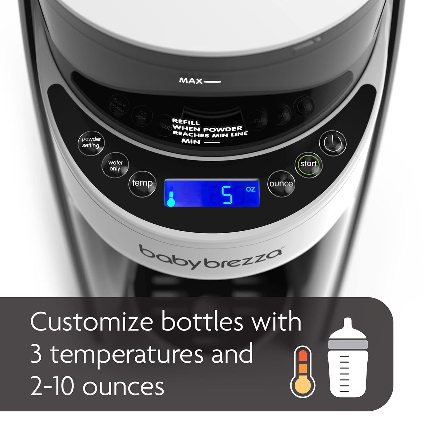 Advanced Formula Dispenser - Instant Warm Bottle Mixer with Auto Powder Blending