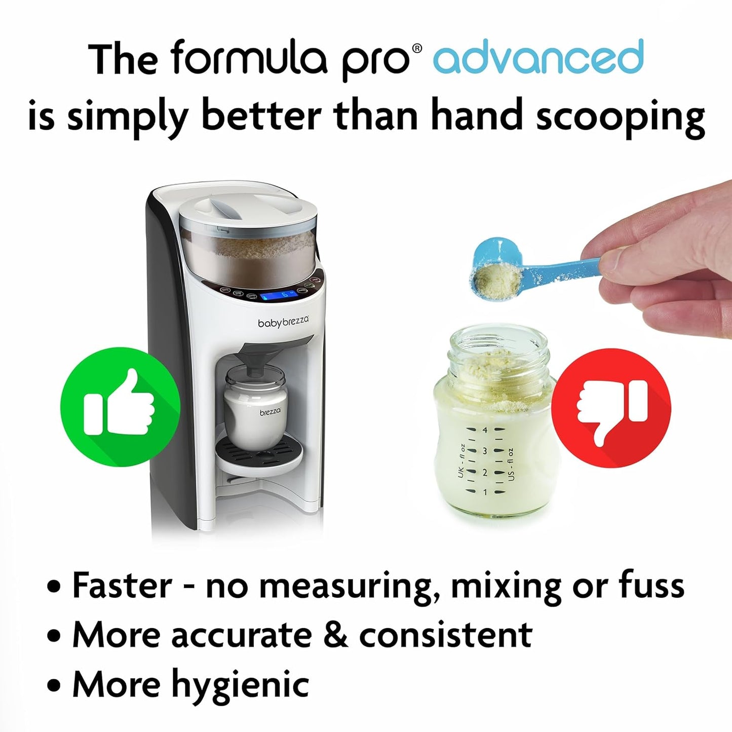 Advanced Formula Dispenser - Instant Warm Bottle Mixer with Auto Powder Blending